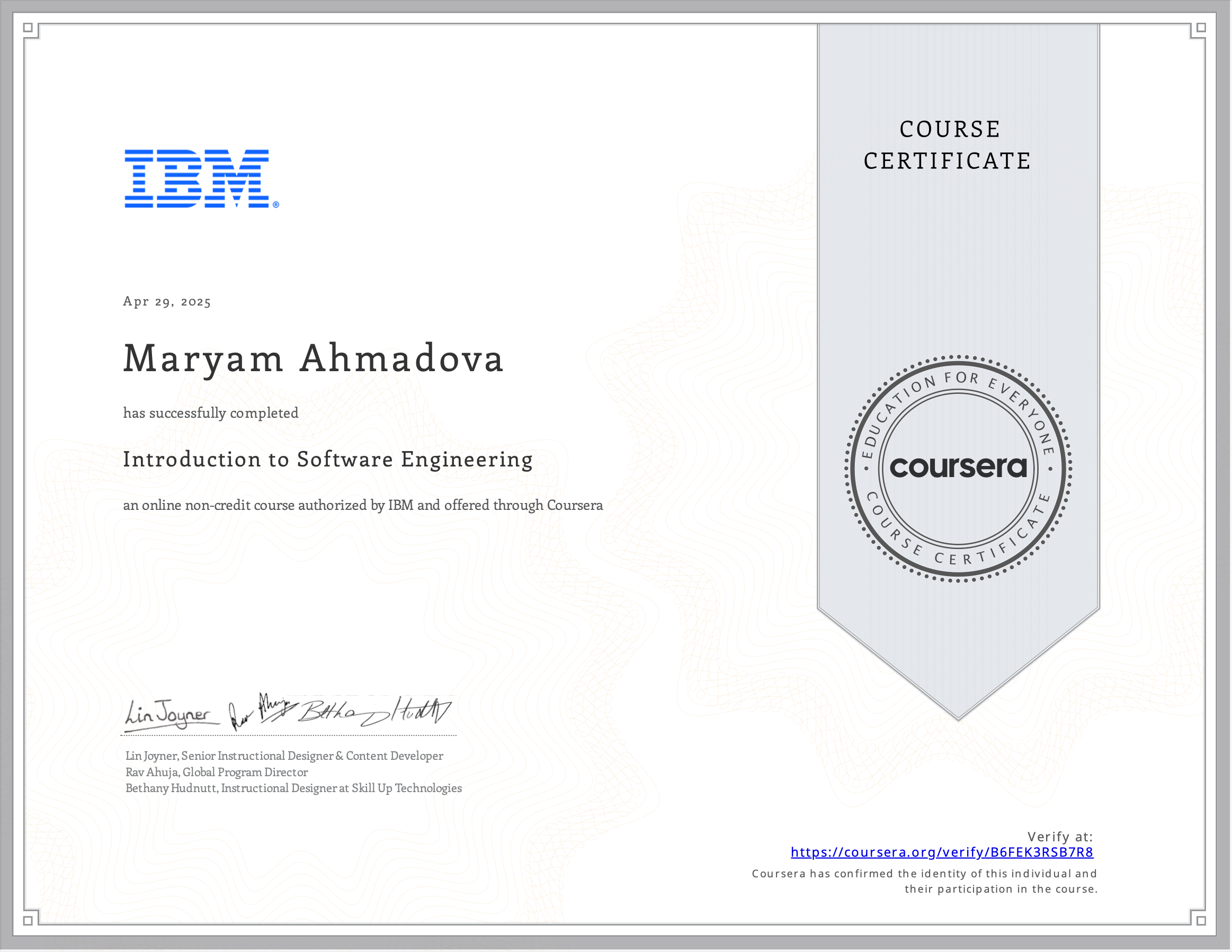 Certificate 4